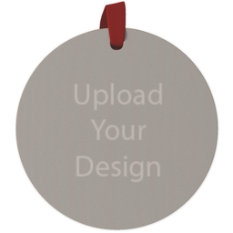 Maple Ornament - Round with Upload Your Design design