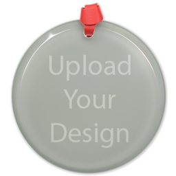 Circle Acrylic Ornament with Upload Your Design design