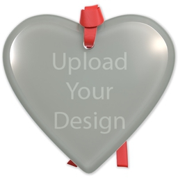 Heart Acrylic Ornament with Upload Your Design design