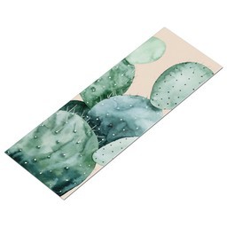 Yoga Mat (70" x 24") with Cactus on Coral design