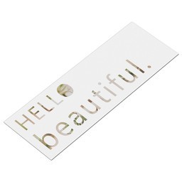 Yoga Mat (70" x 24") with Hello Beautiful design