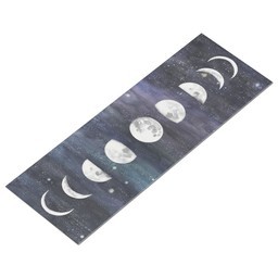 Yoga Mat (70" x 24") with Moon Chart design