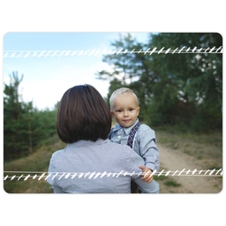 3x4 Photo Magnet with Dashed design