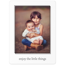 3x4 Photo Magnet with Enjoy The Little Things design