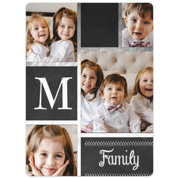 3x4 Photo Magnet with Family Chalkboard design