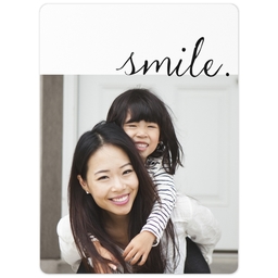 3x4 Photo Magnet with Let Me See You Smile design