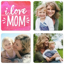 2x2 Magnet, Set Of 4 with Lovely Mom design