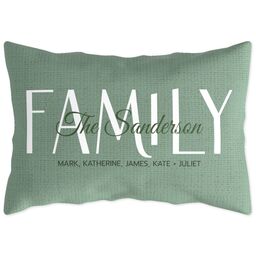 Outdoor Pillow 14x20 with Our Family design