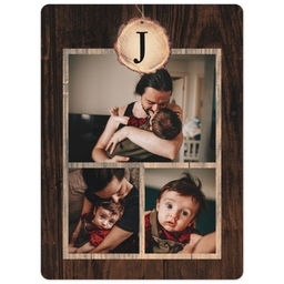 3x4 Photo Magnet with Seasonal Family Tree design