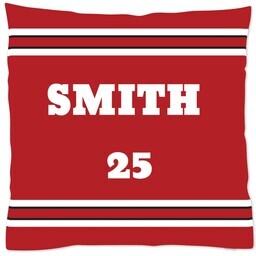 16x16 Throw Pillow with Sports Jersey design