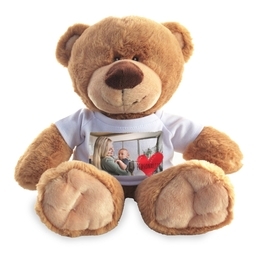 Photo Teddy Bear with Red Heart design