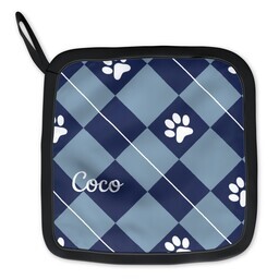 Pot Holder with Check Paw design