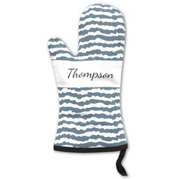 Oven Mitt with Chunky Stripe design