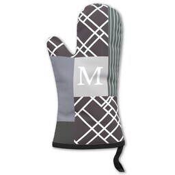Oven Mitt with Geometric Shapes design