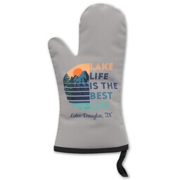 Oven Mitt with Lake Life is Best design