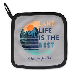 Pot Holder with Lake Life is Best design