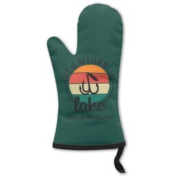 Oven Mitt with Life is Better design