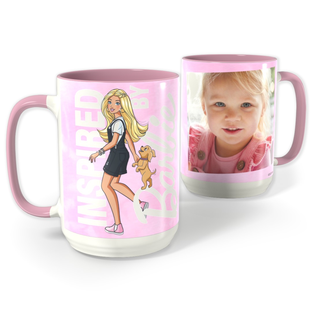 15oz Pink Barbie Mugs