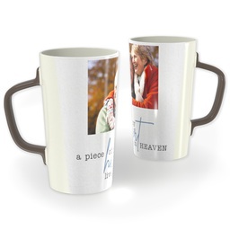 12oz Cafe Mug with Heart in Heaven design