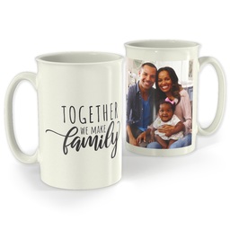 Bistro Photo Mug, 18oz with Together Family design