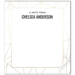 Notepad with GeometricGold design