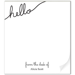 Notepad with Hello design