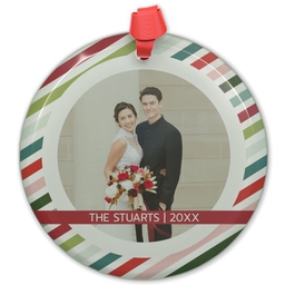 Circle Acrylic Ornament with Good Things design