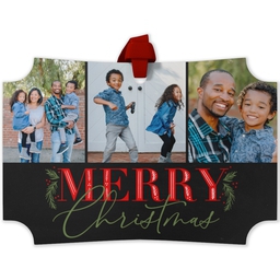 Personalized Metal Ornament - Modern Corners with Togetherness design