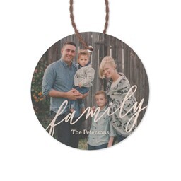 Bamboo Ornament - Round with Family Editable design