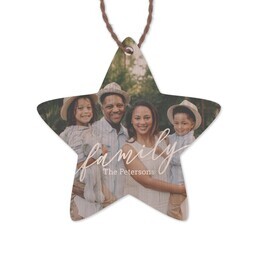 Bamboo Ornament - Star with Family Editable design