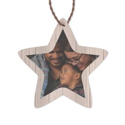 Bamboo Ornament - Star with Rustic Editable design