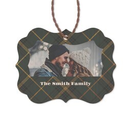 Bamboo Ornament - Winsome with Tartan Green Editable design