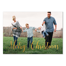 4.25x6 Postcard  with Curly Christmas design