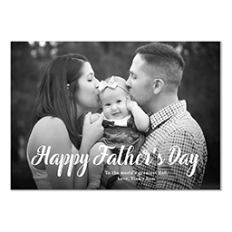 4.25x6 Postcard  with Curly Father's Day design