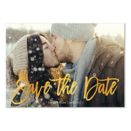 4.25x6 Postcard  with Curly Save the Date design