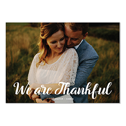 4.25x6 Postcard  with Curly Thankful design