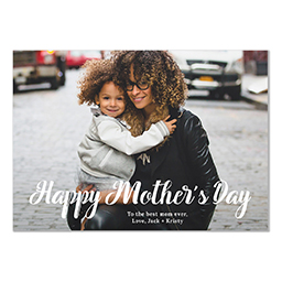 4.25x6 Postcard  with Curvy Happy Mother's Day design