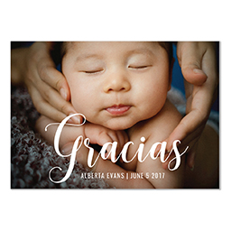 4.25x6 Postcard  with Elegant Gracias design