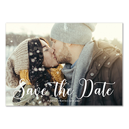 4.25x6 Postcard  with Elegant Save the Date design