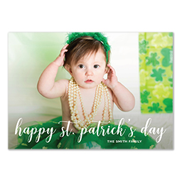4.25x6 Postcard  with Elegant St. Patrick's Day design