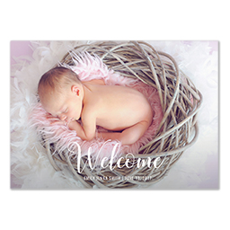 4.25x6 Postcard  with Elegant Welcome design