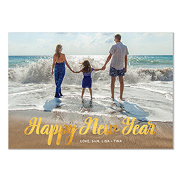 4.25x6 Postcard  with Ornate New Year design