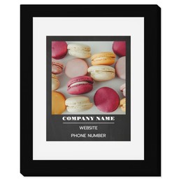 8x10 Matted Photo Print in 11x14 Frame with Simple Lines Chalk design