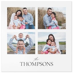 16x16 Xchange Print with Classic Family Name design