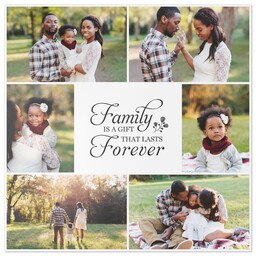 16x16 Xchange Print with Family Forever design