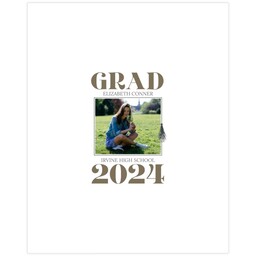 11x14 Board Prints with Bold Grad design