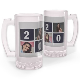 Personalized Beer Stein with Grad Block design