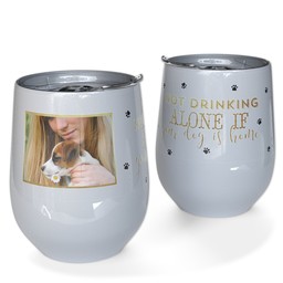 Personalized Wine Tumbler with In My Dog's Company design