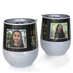 Personalized Wine Tumbler with No Sips Given design