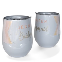 Personalized Wine Tumbler with The Bridesmaid design